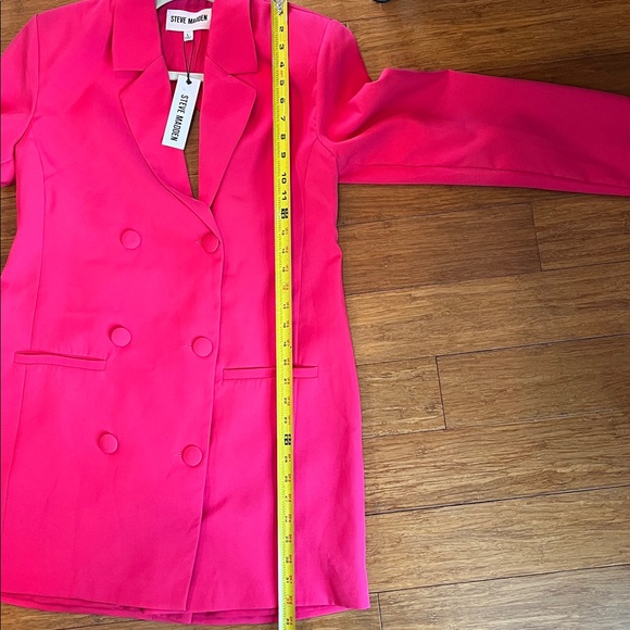 Steve Madden Reagan dress, blazer dress, mini dress, pink. Large - Picture 7 of 7